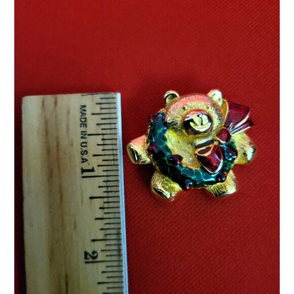 Christmas Pins Brooches Christmas Tree and Christmas Teddy Bear - Picture 6 of 9